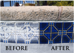 Swimming Pool Tile Cleaning